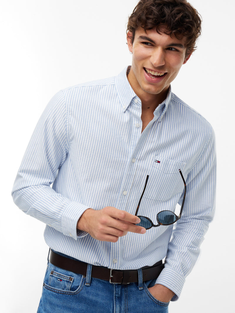 Regular Fit Stripe Oxford Shirt