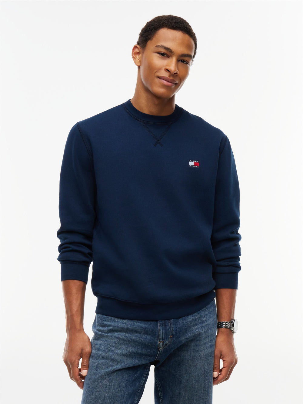 Regular Fit Fleece Crew Neck Sweatshirt