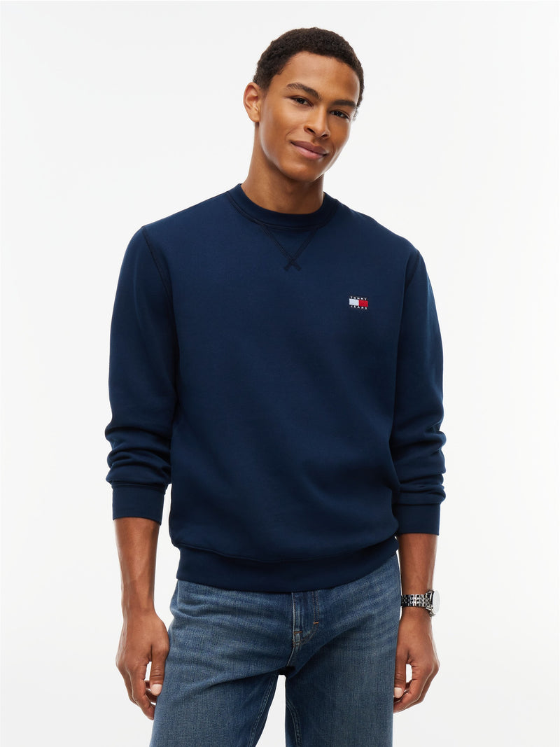 Regular Fit Fleece Crew Neck Sweatshirt