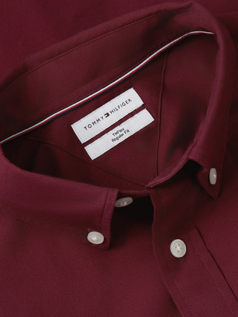 Regular Fit Solid Poplin Shirt