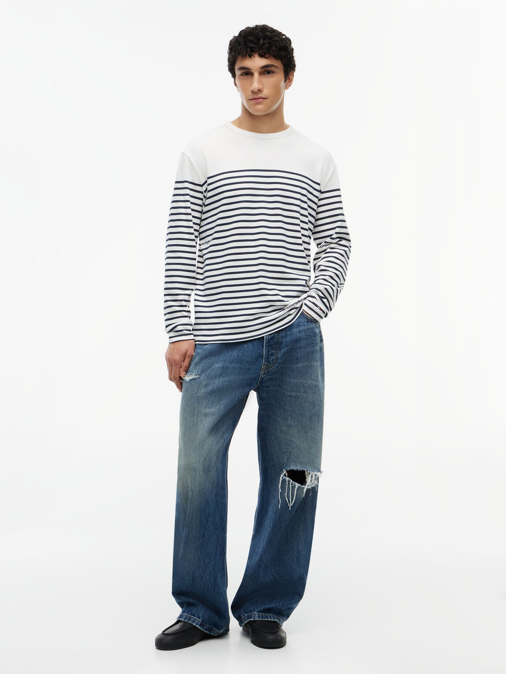 Regular Fit Stripe Long Sleeve T-Shirt