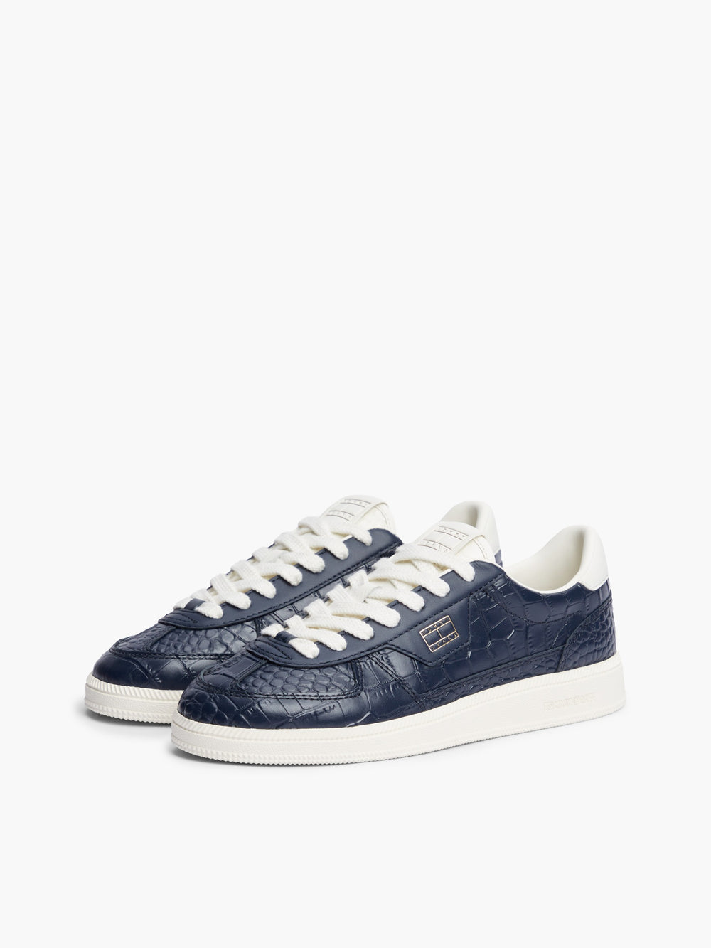 Women Croco Embossed Low Profile Sneaker