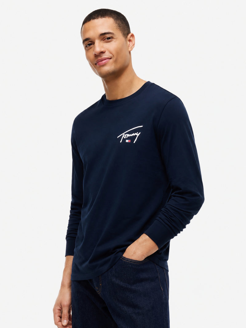 Slim Fit Signature Long Sleeve T-Shirt