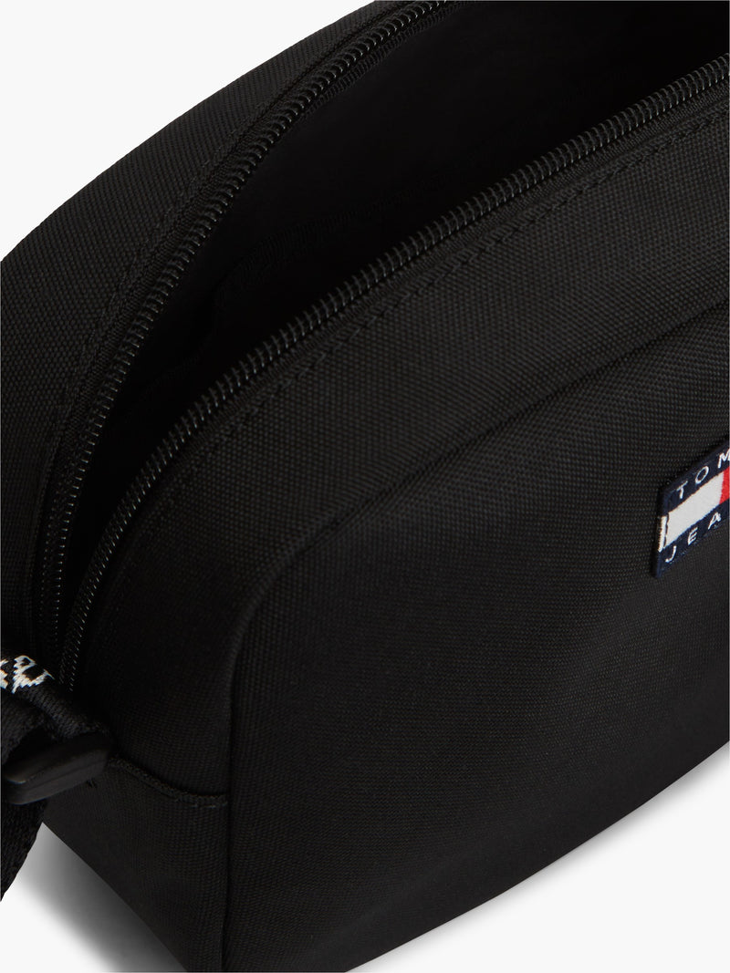 Solid Polyester Crossbody Bag