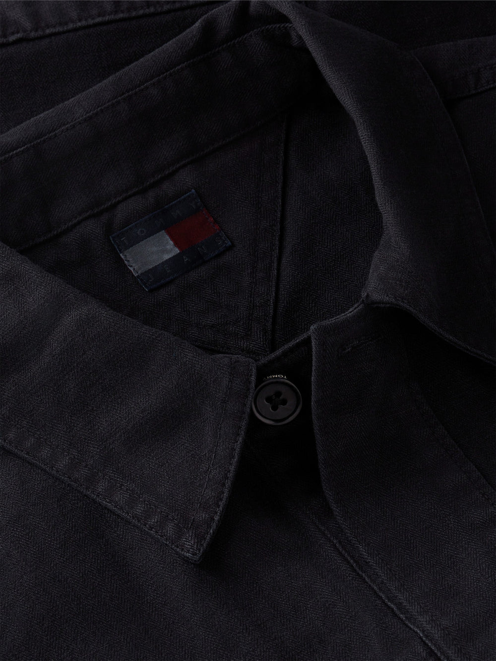 Oversized Fit Solid Overshirt Shirt