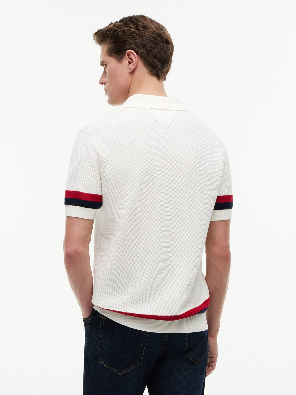 Regular Fit Flat Knit Polo