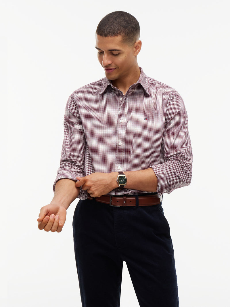 Regular Fit Check Poplin Shirt