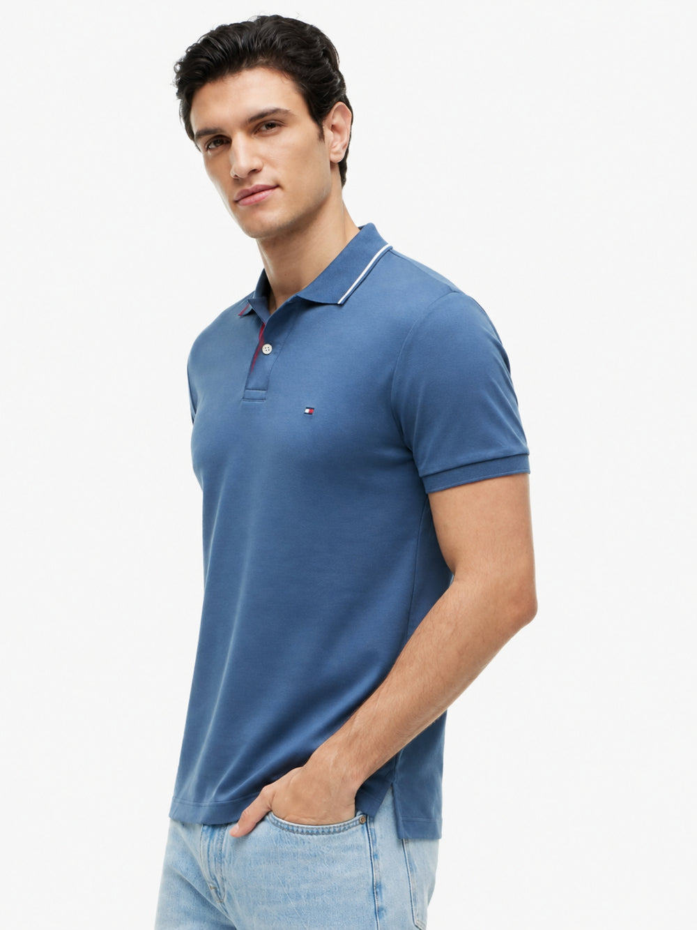 Slim Fit Interlock Polo