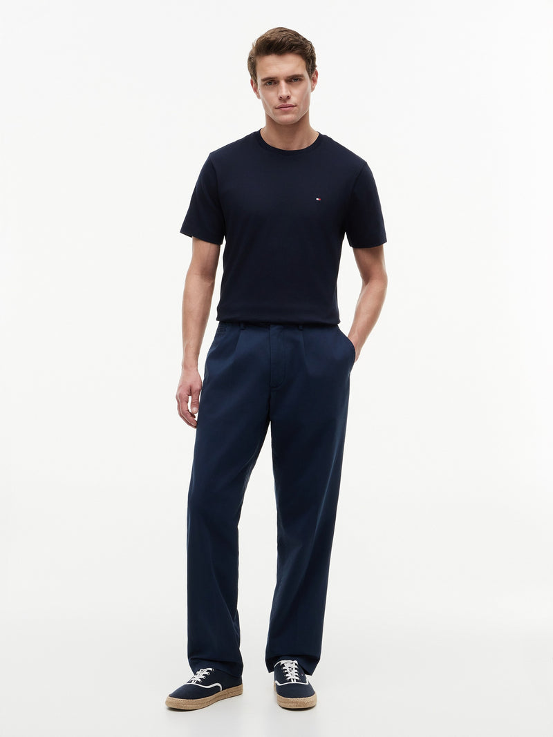 Regular Fit Solid Interlock Tshirt