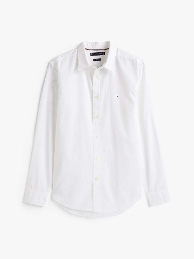 Slim Fit Poplin Solid Shirt