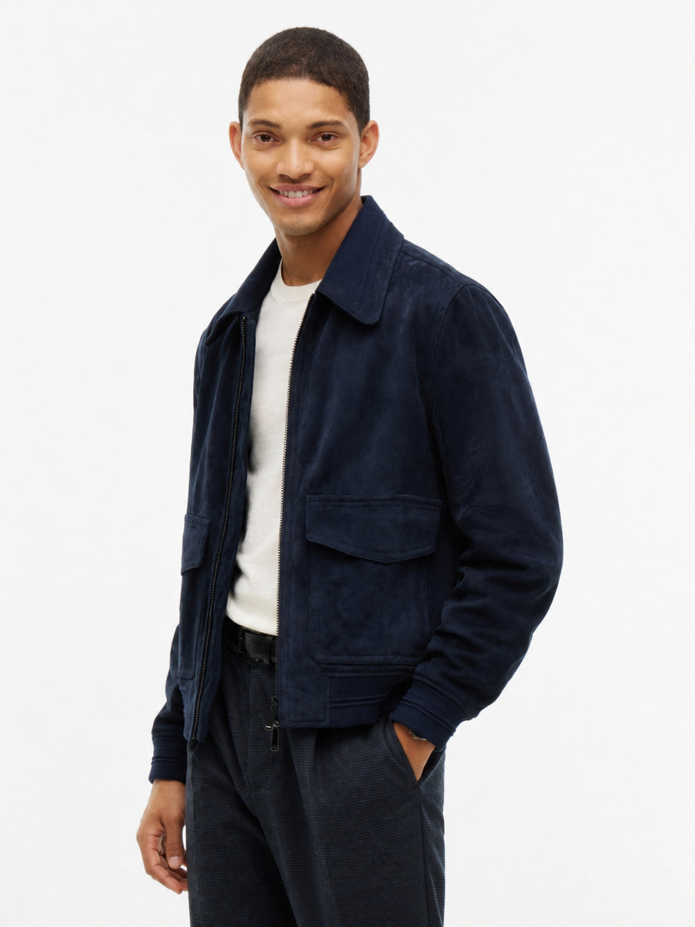 Relaxed Fit Leather Jacket