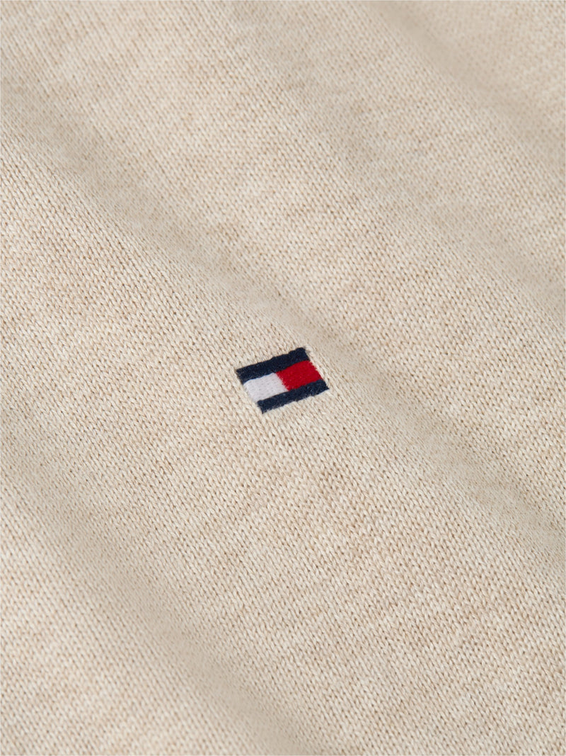 Crew Neck Solid Pullover