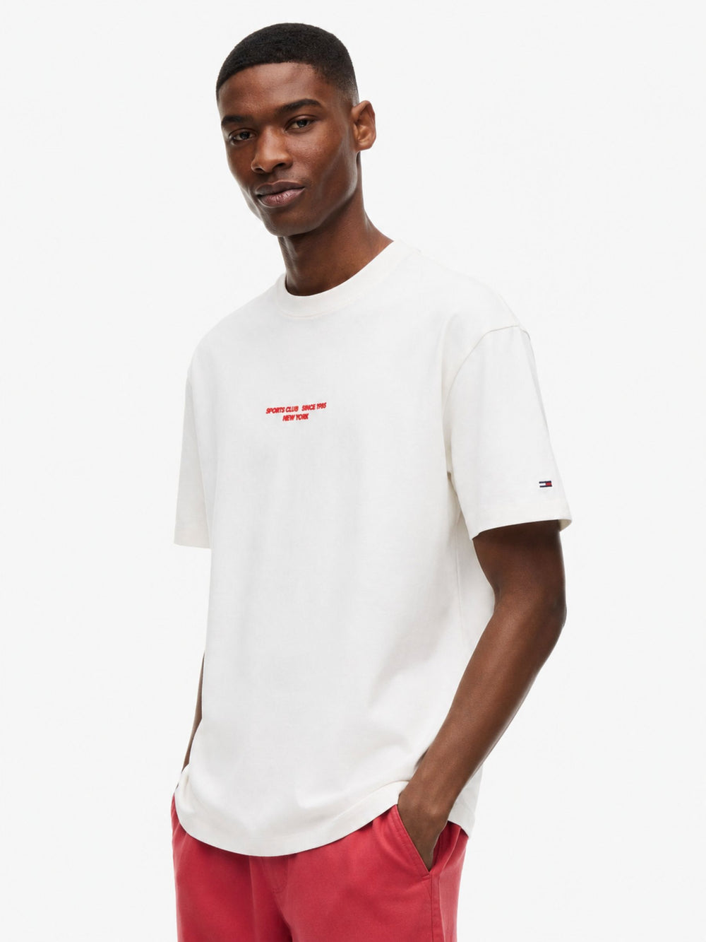 Relaxed Fit Sailboat Back Graphic T-Shirt