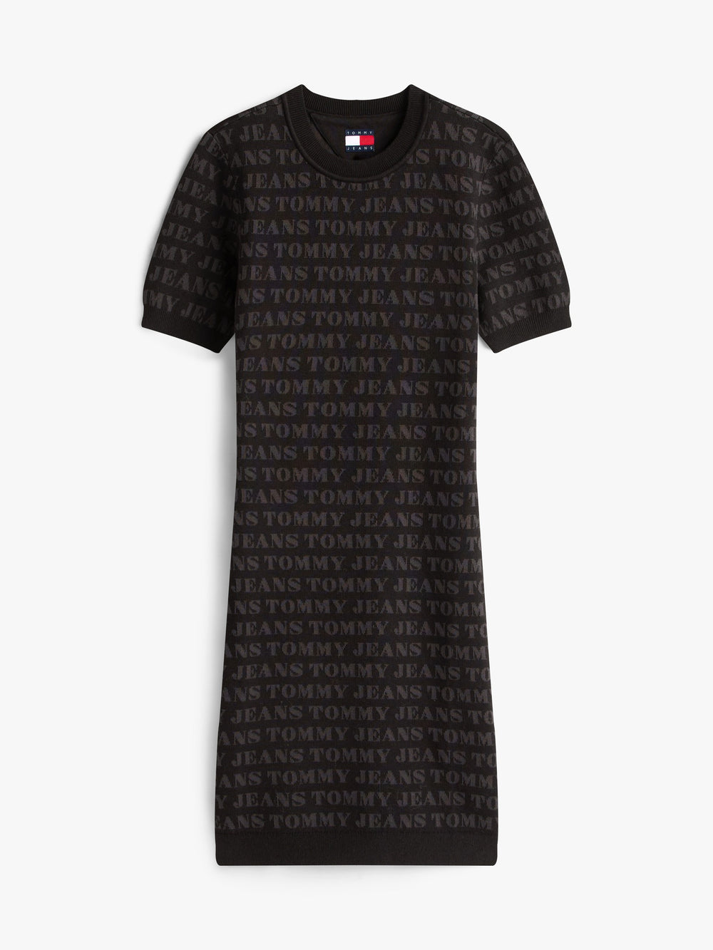 Short Sleeve Aop Sweater Bodycon Dress