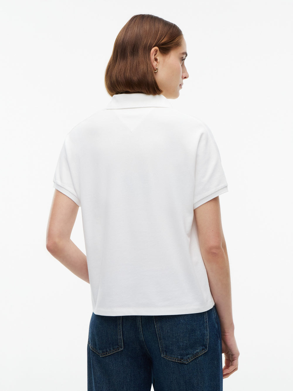 Solid Relaxed Fit Half Sleeve Pique Polo