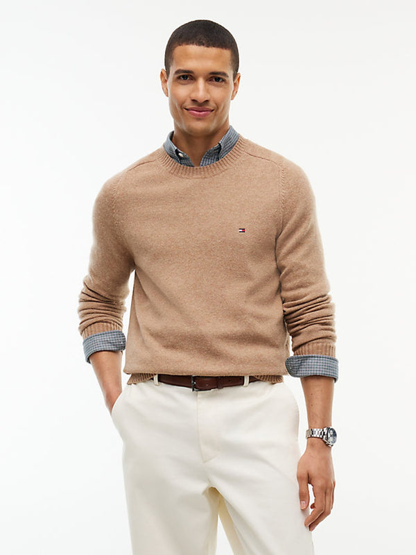 Crew Neck Lambswool Sweater