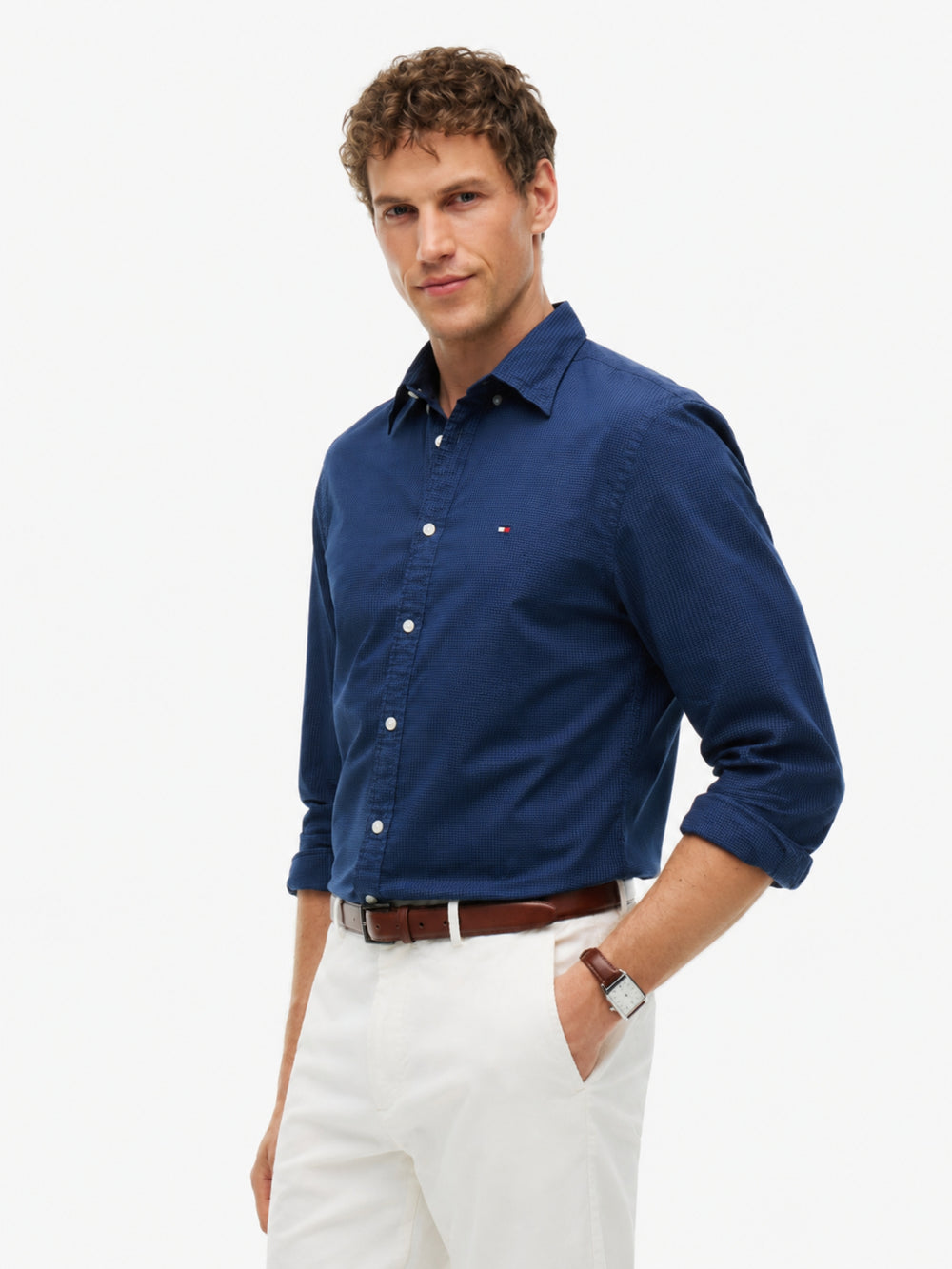 Regular Fit Texture Dobby Shirt