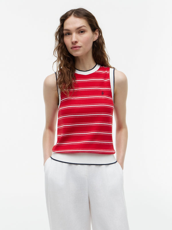 Stripe Regular Fit Full Sleeve Ribbed T-Shirt