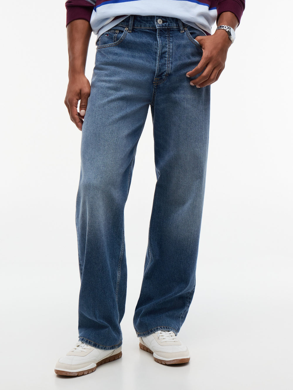 Men Jaimie Loose Mid Wash Jeans