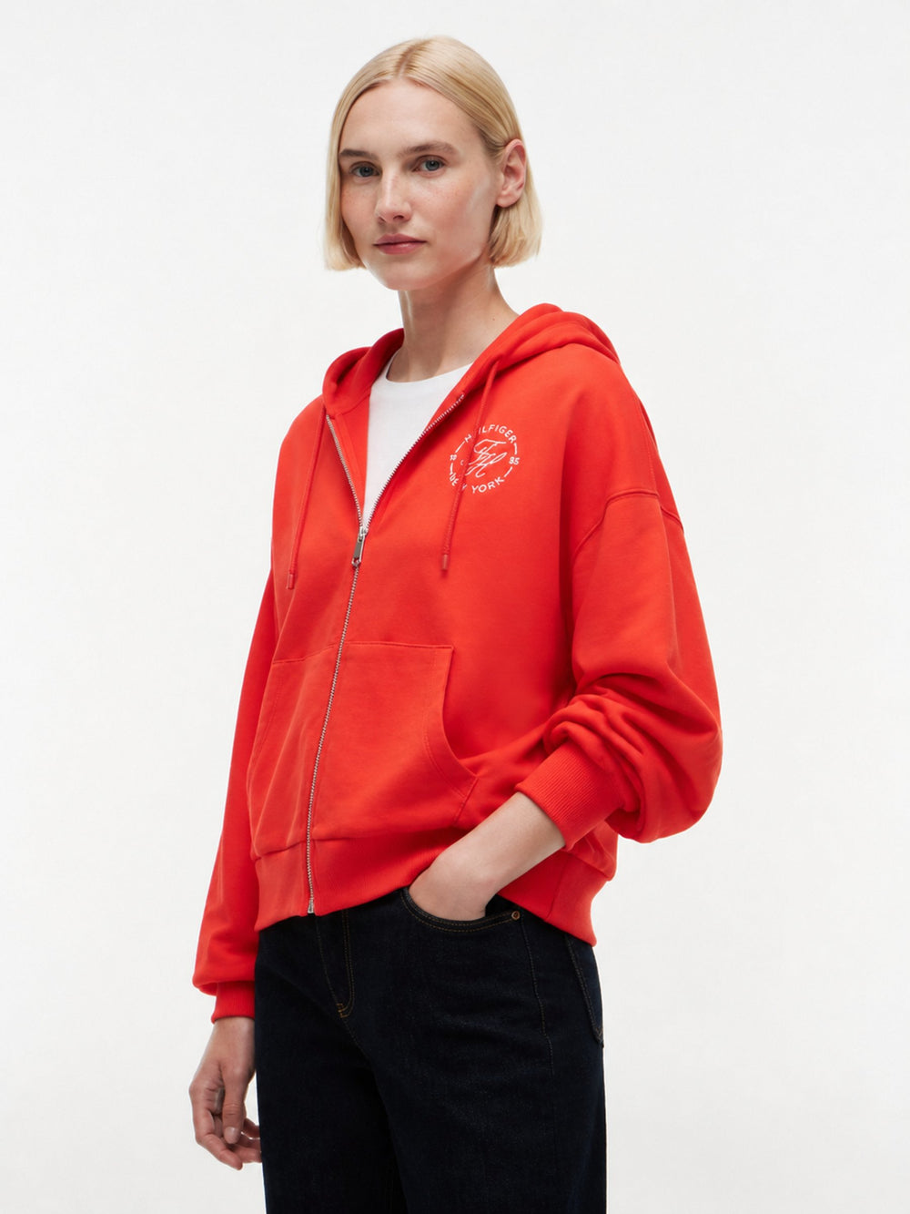 Regular Fit Terry Zip Thru