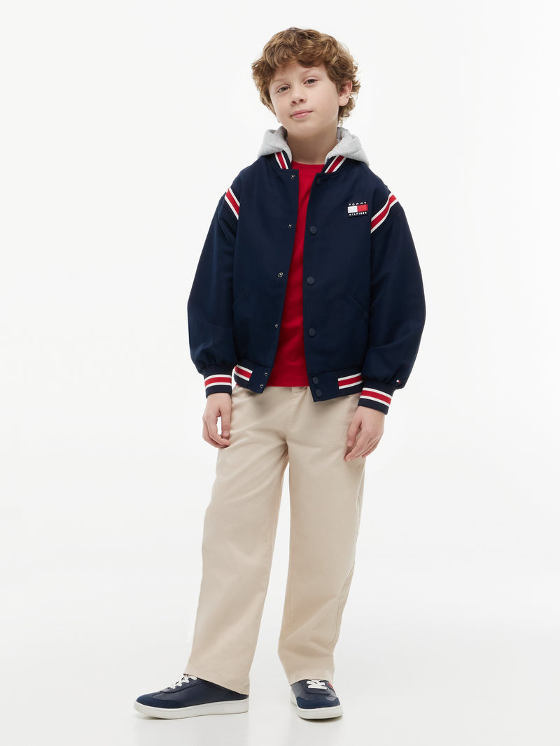 Kids Hooded Bomber Jacket