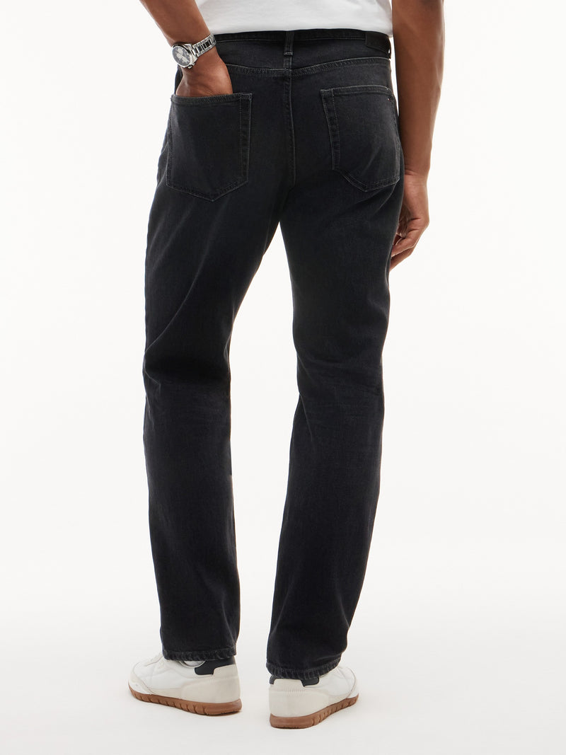 Ryan Slim Straight Washed Black Jeans