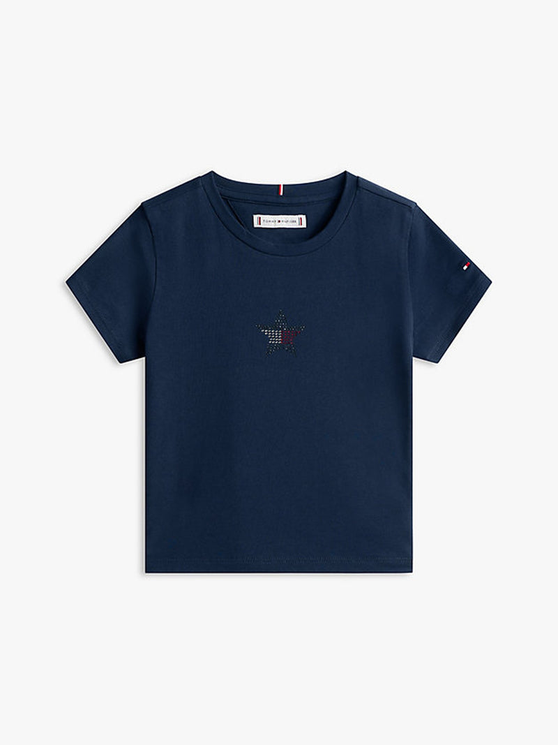 Kids Sequin Star Logo T-Shirt