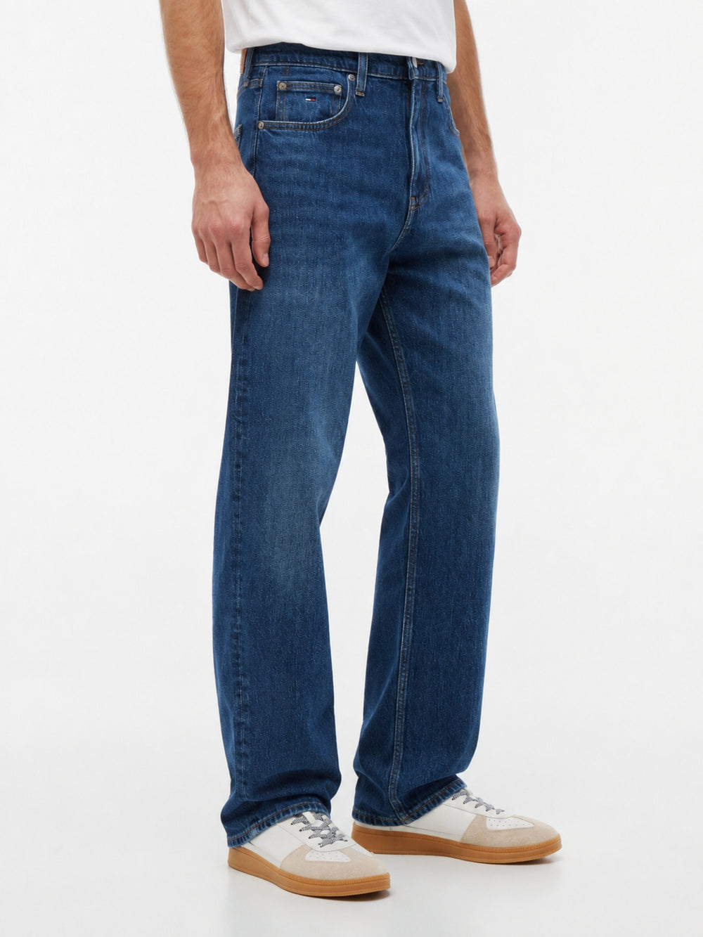 Men Otis Regular Straight Mid Wash Jeans