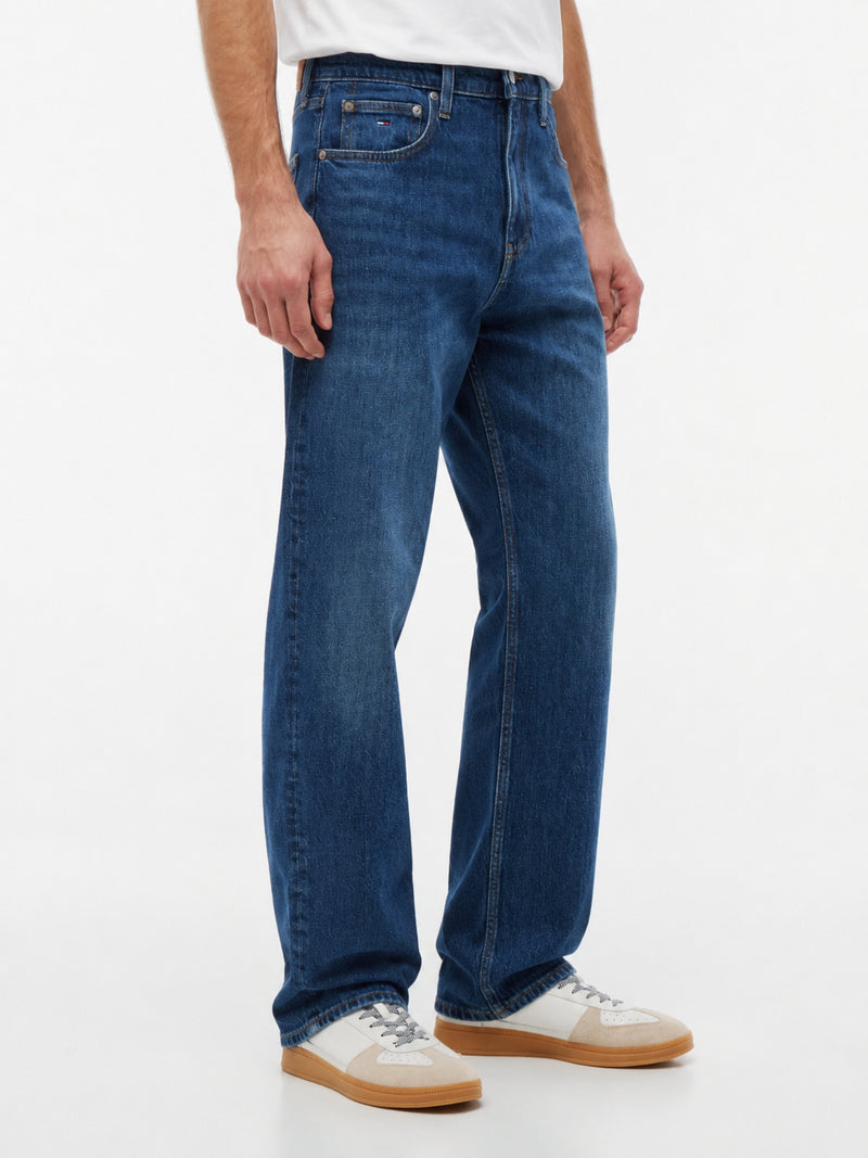 Men Otis Regular Straight Mid Wash Jeans