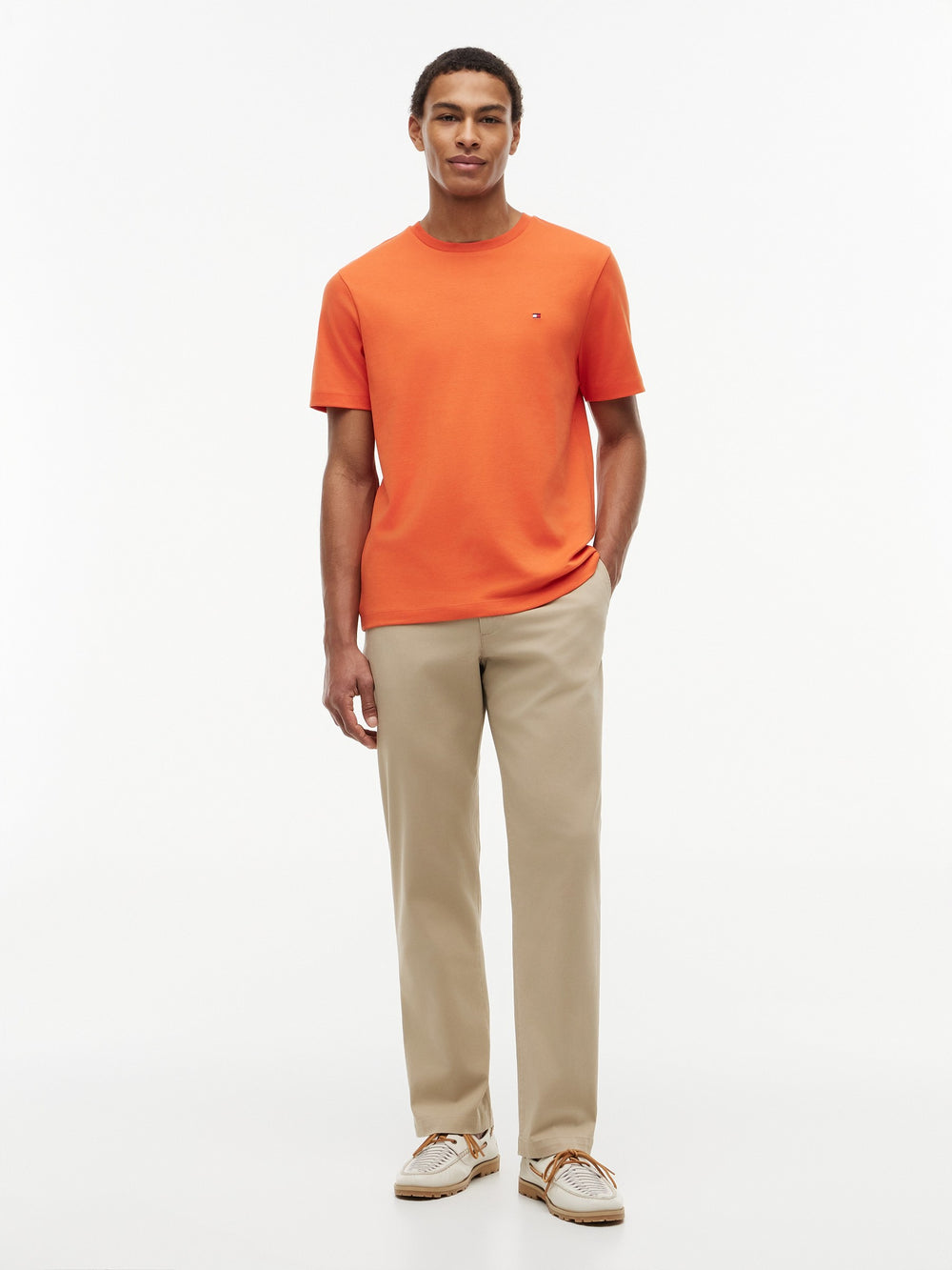 Regular Fit Solid Interlock Tshirt