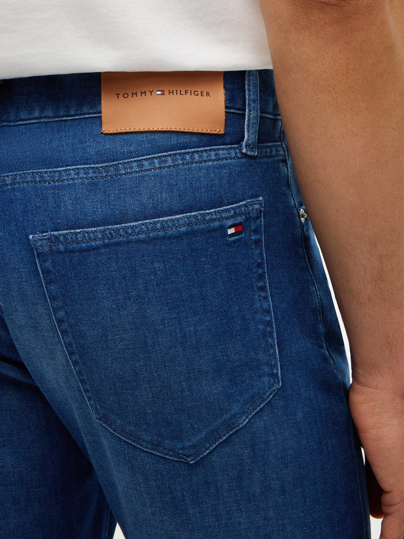 Men Denton Slim Straight Dark Wash Jeans