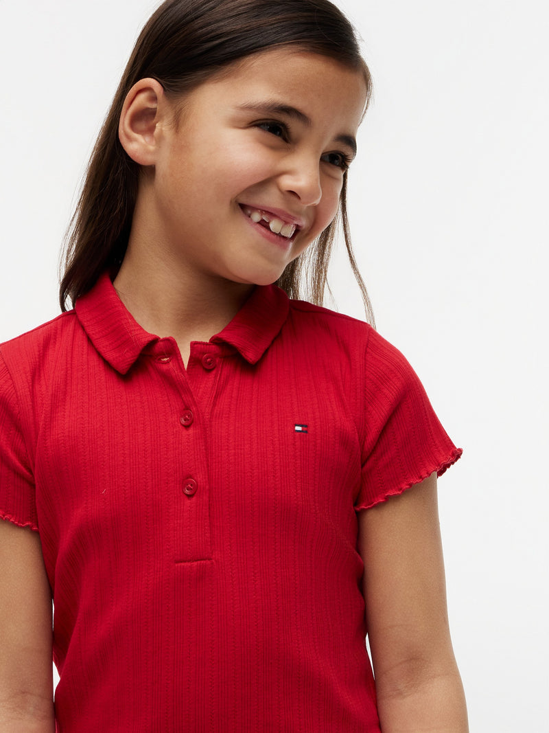 Kids Pointelle Polo