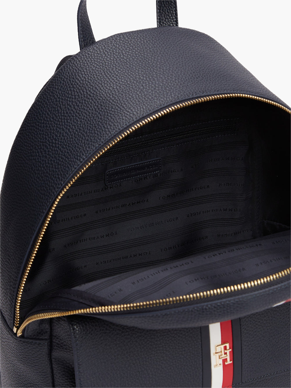 Stripes Pu Dome Bag