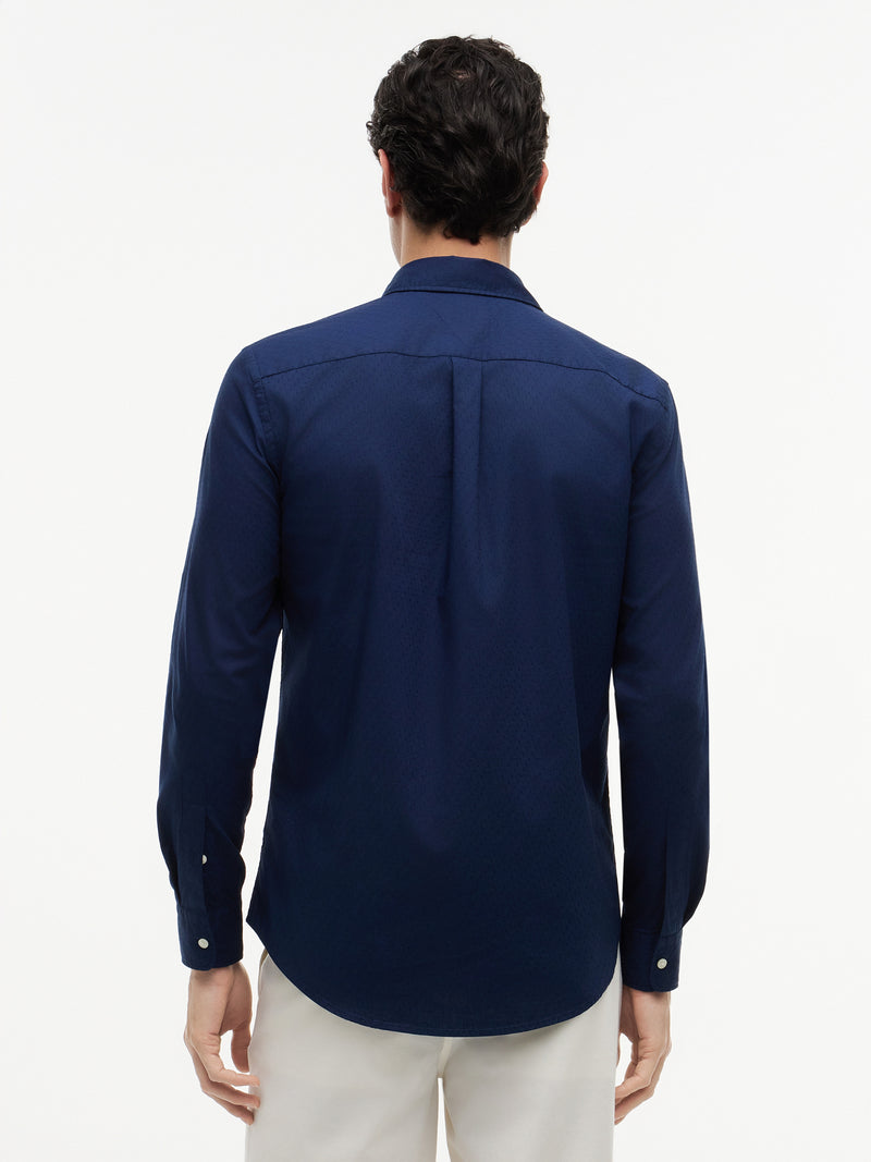 Slim Fit Texture Poplin Shirt