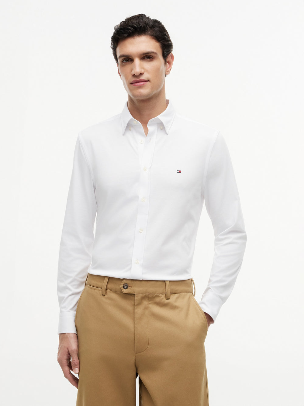 Slim Fit Solid Performance Shirt