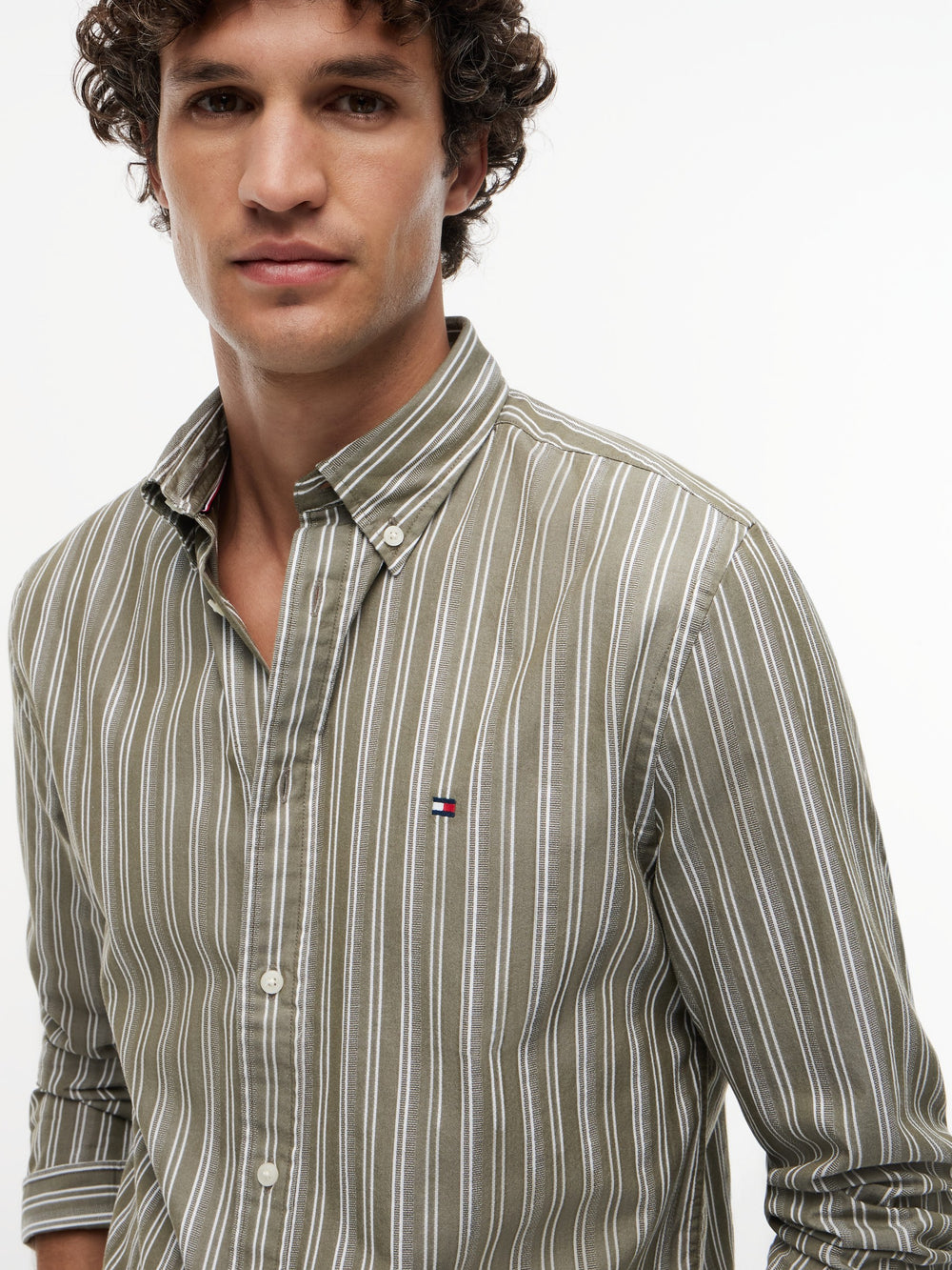 Regular Fit Stripe Poplin Shirt