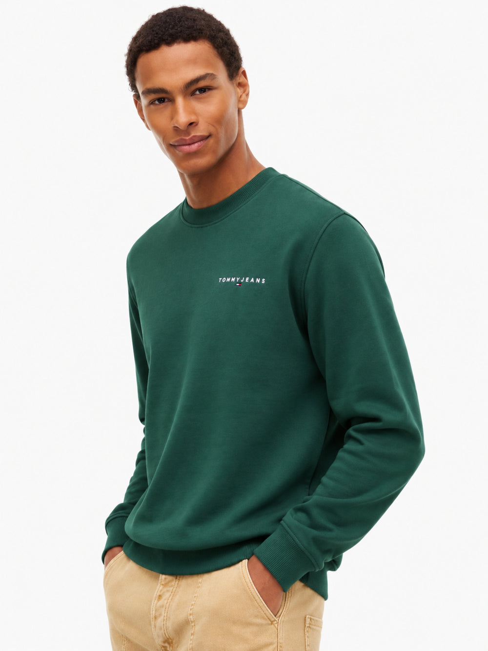 Regular Fit Fleece Crew Neck Sweatshirt