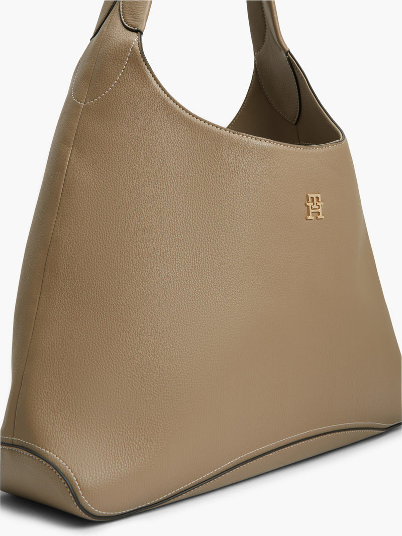 Solid Pu Shoulder Bag