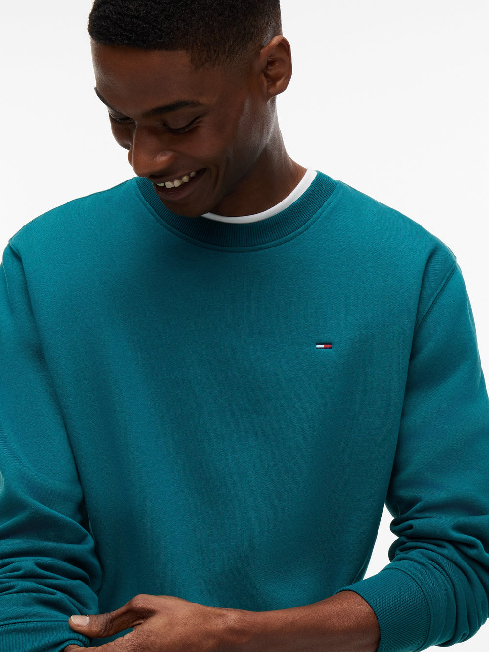 Regular Fit Brushed Fleece Crew Neck Sweatshirt
