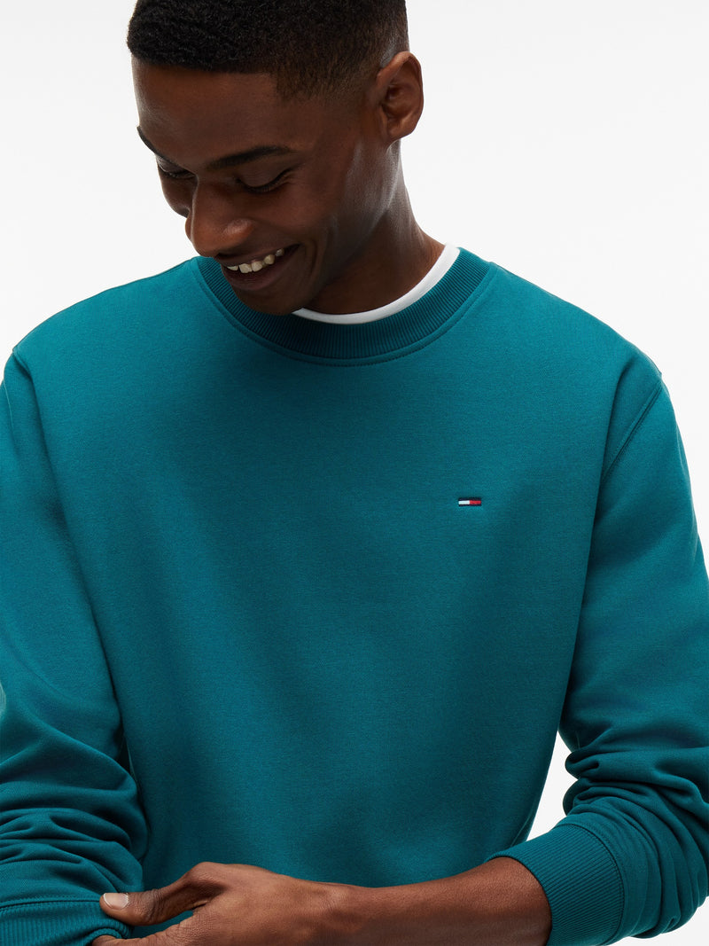 Regular Fit Brushed Fleece Crew Neck Sweatshirt