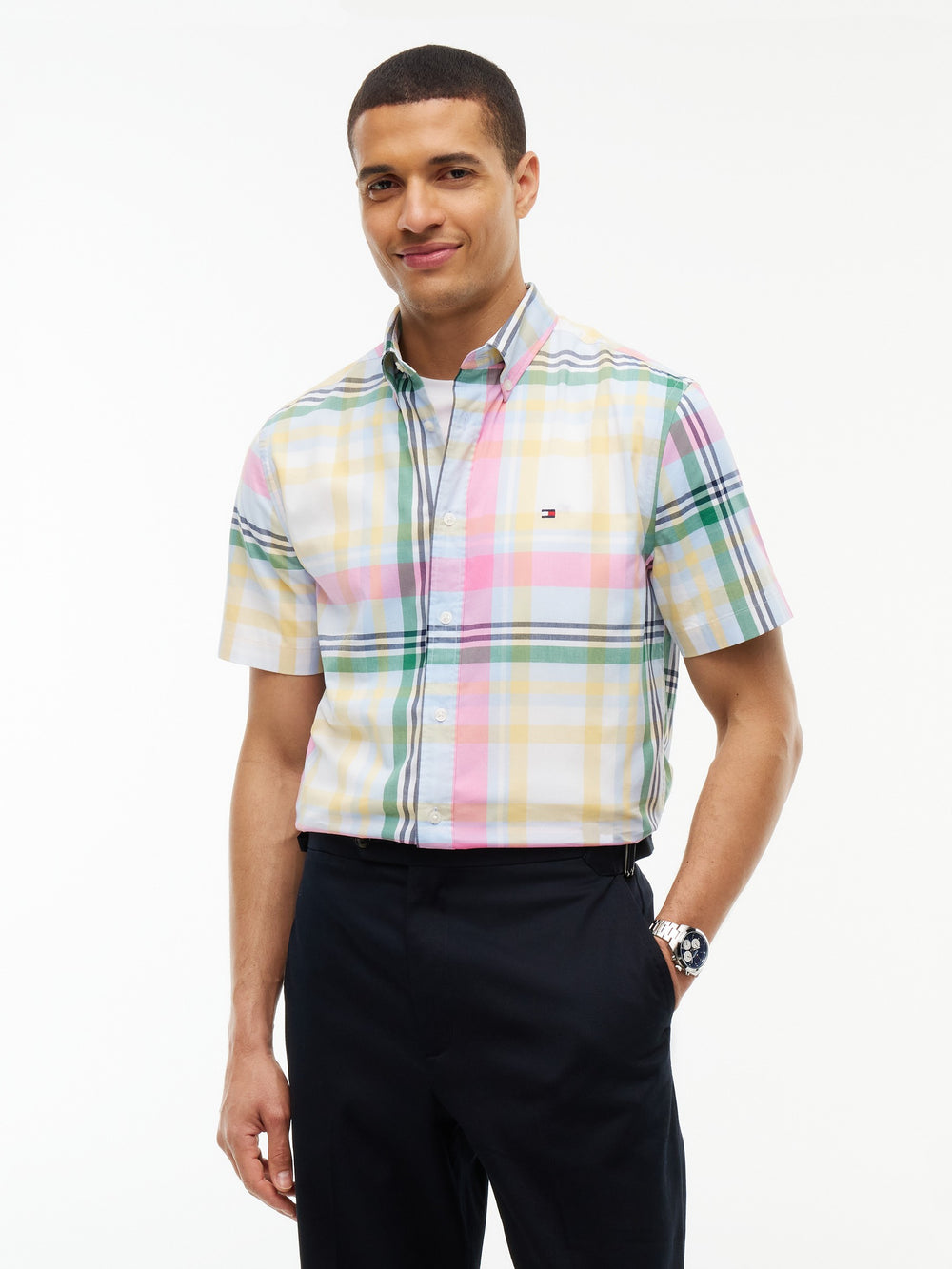 Regular Fit Check Poplin Shirt