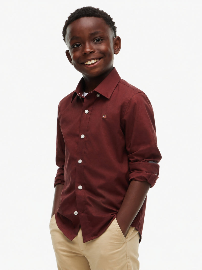 Kids Solid Stretch Shirt