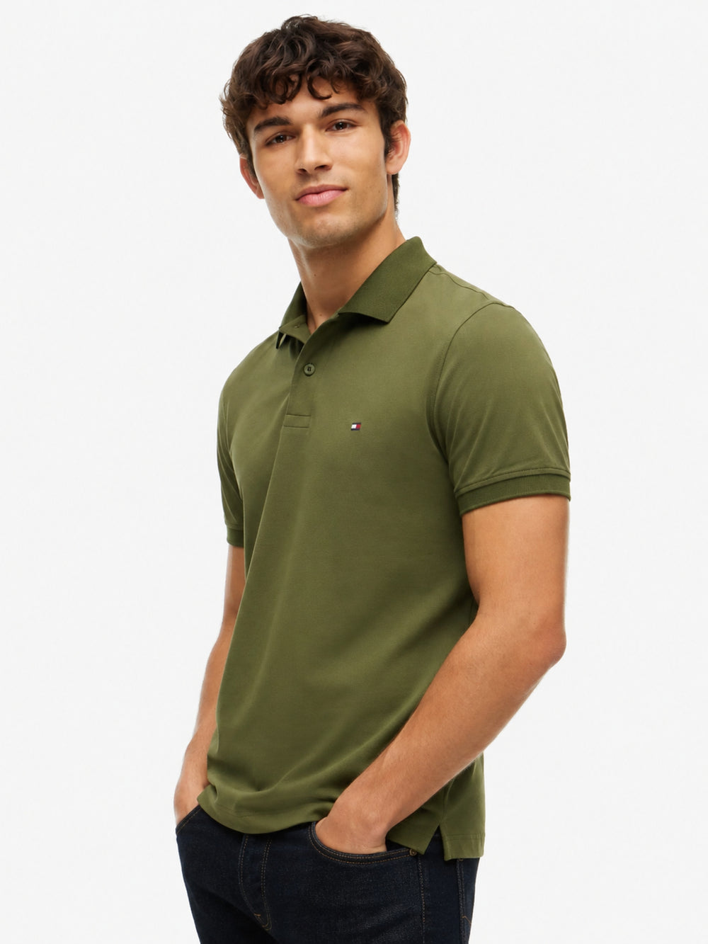 Regular Fit Solid Pique Polo