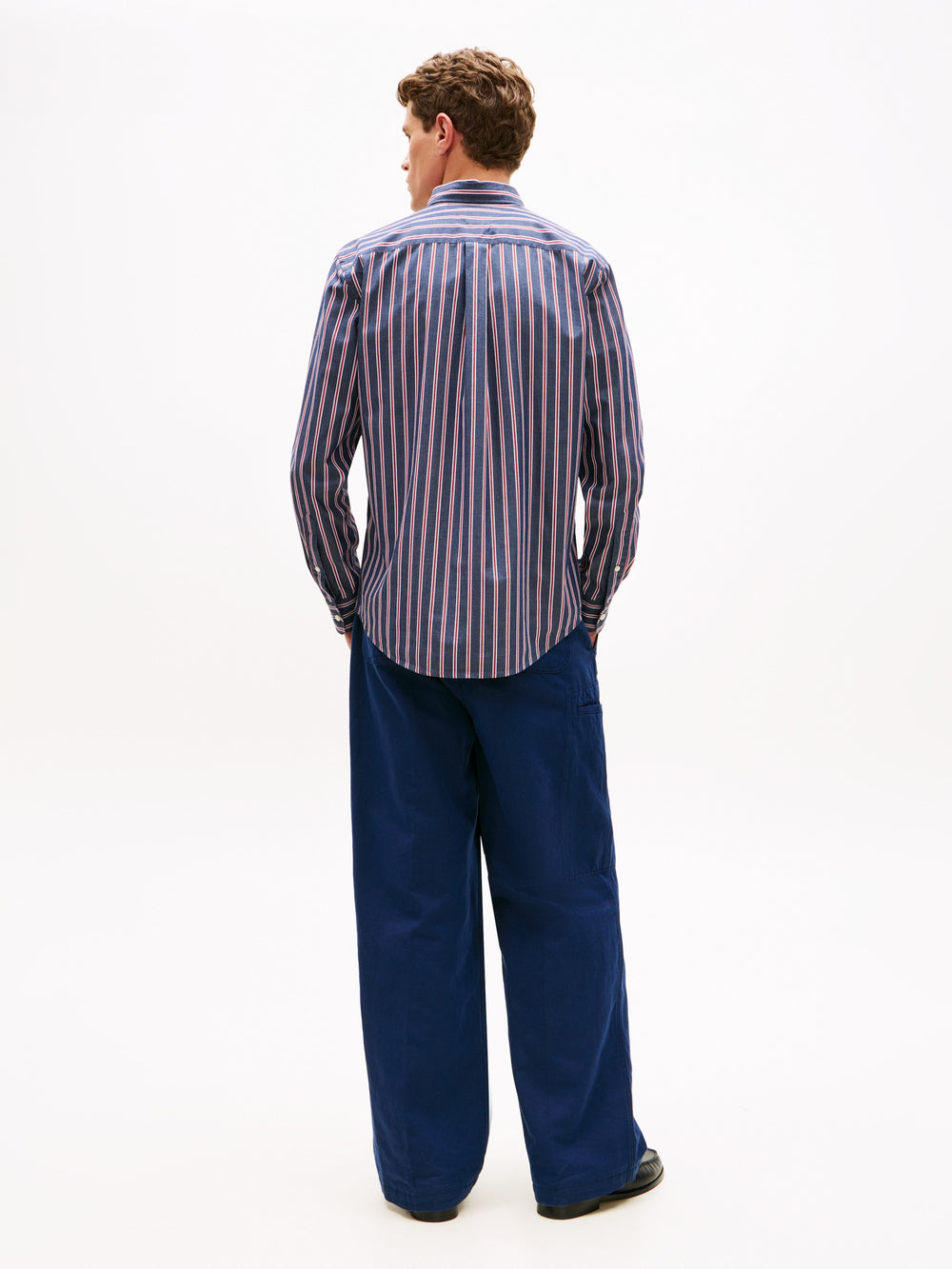 Regular Fit Stripe Poplin Shirt