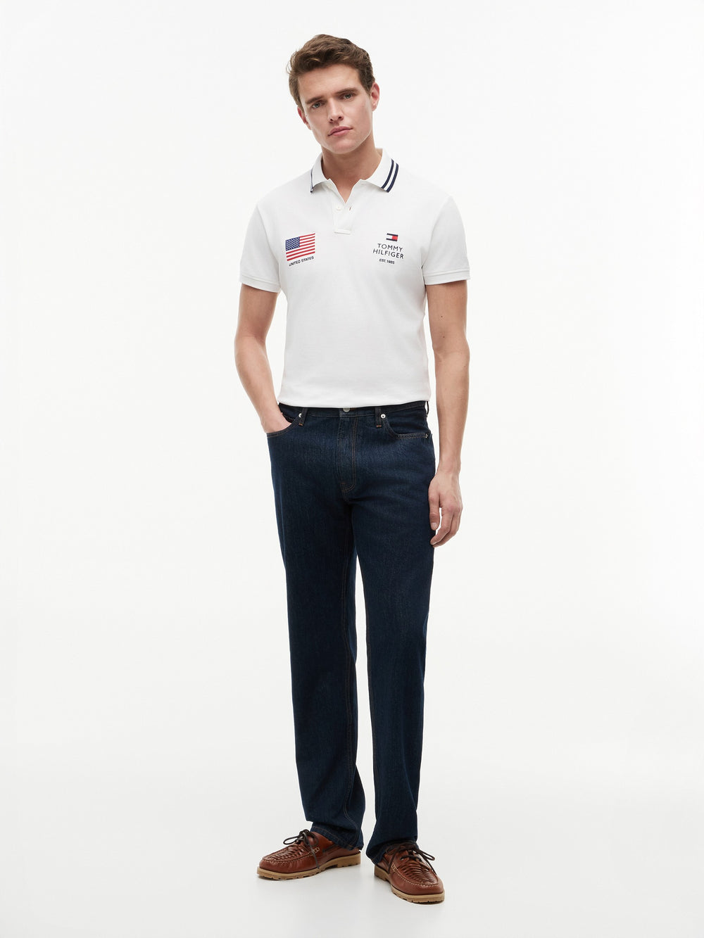 Regular Fit Graphic Pique Polo