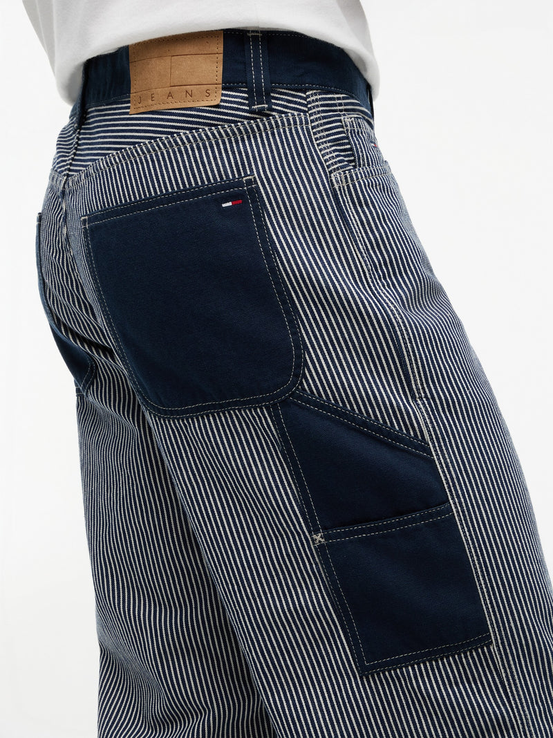 Men Jaimie Loose Centre Button Fly Mid Wash Jeans