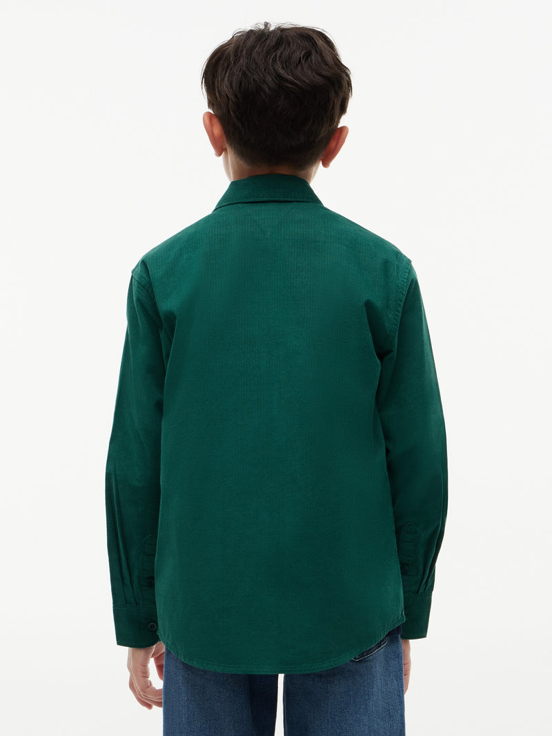 Kids Corduroy Solid Shirt