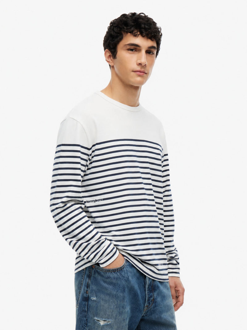 Regular Fit Stripe Long Sleeve T-Shirt