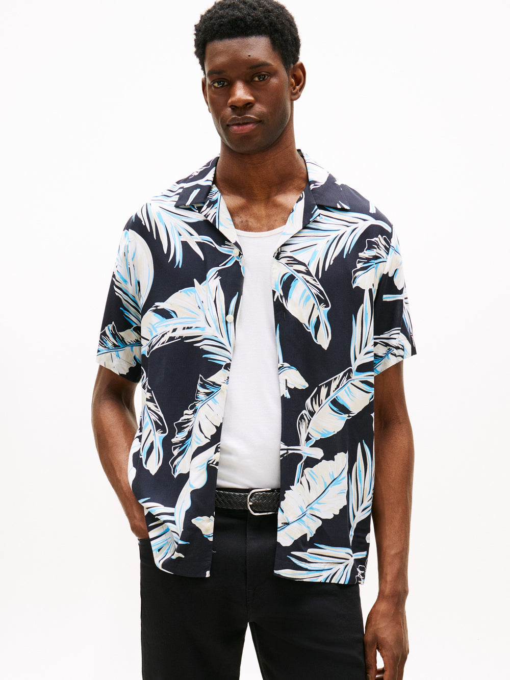Regular Fit Poplin Print Shirt
