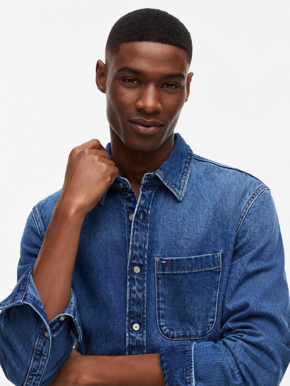 Regular Fit Washed Denim Shirt